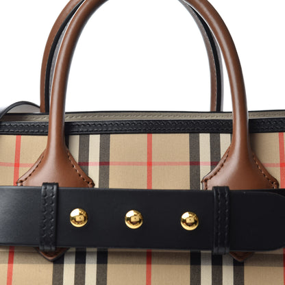 Burberry Calfskin Vintage Check Triple Stud Mini Belt Bag Archive Beige 11 of 11