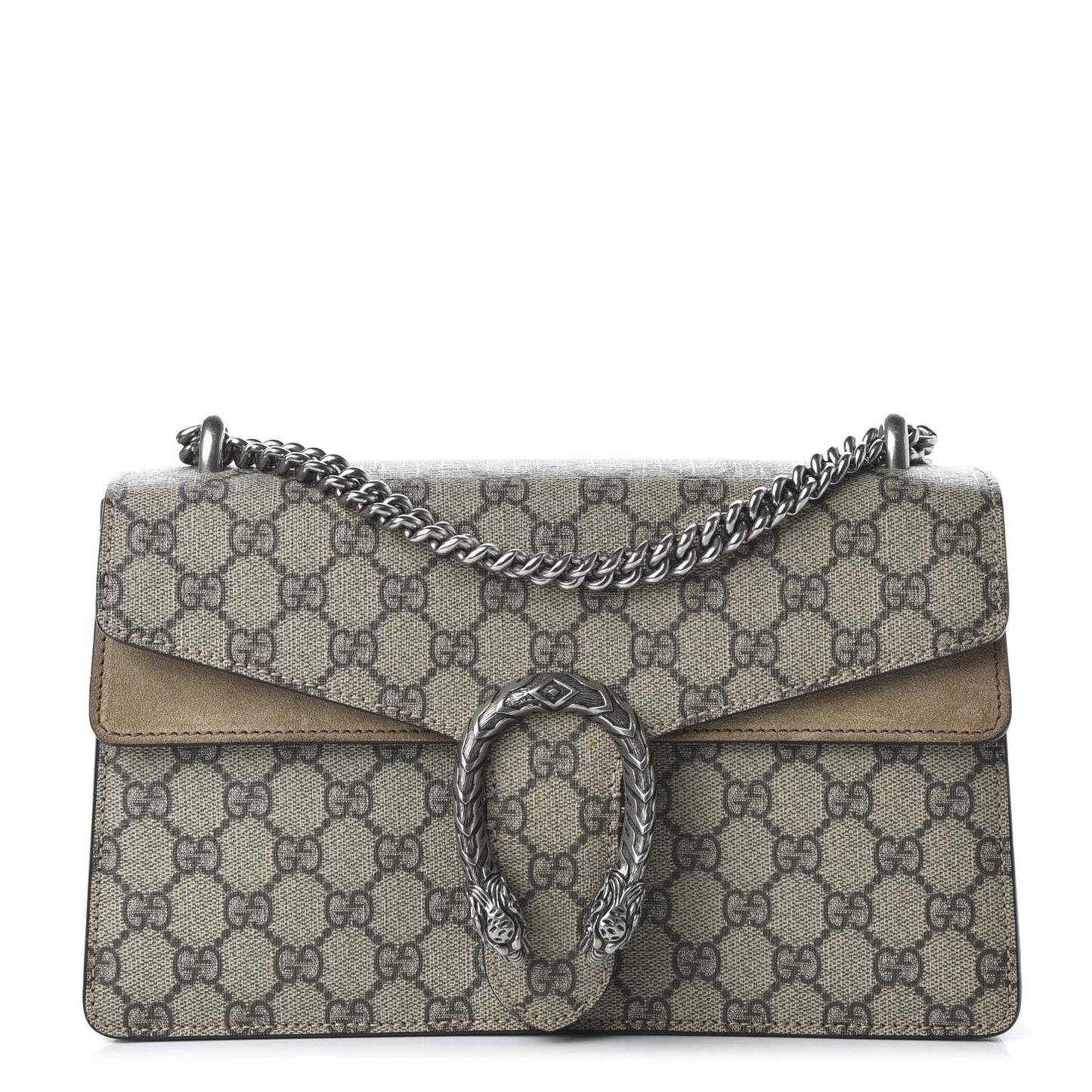 GG Supreme Monogram Small Dionysus Shoulder Bag Taupe