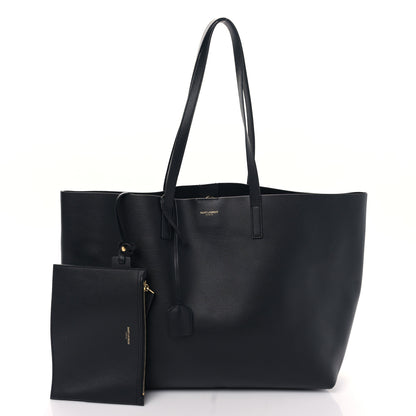 Saint Laurent Calfskin Large Shopping Tote Black 1 of 10