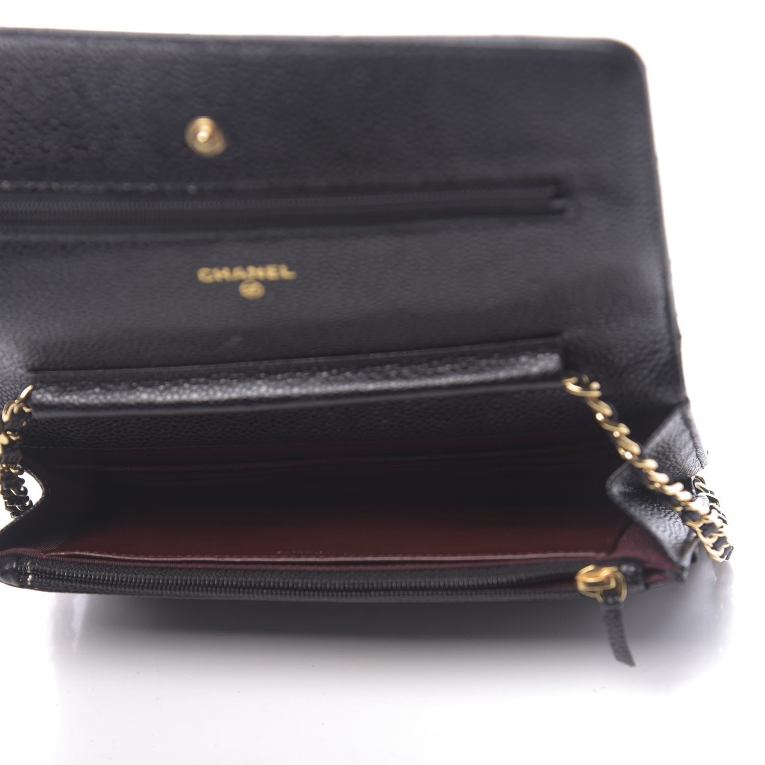 Chanel Caviar Quilted Wallet On Chain WOC Black 5 of 11
