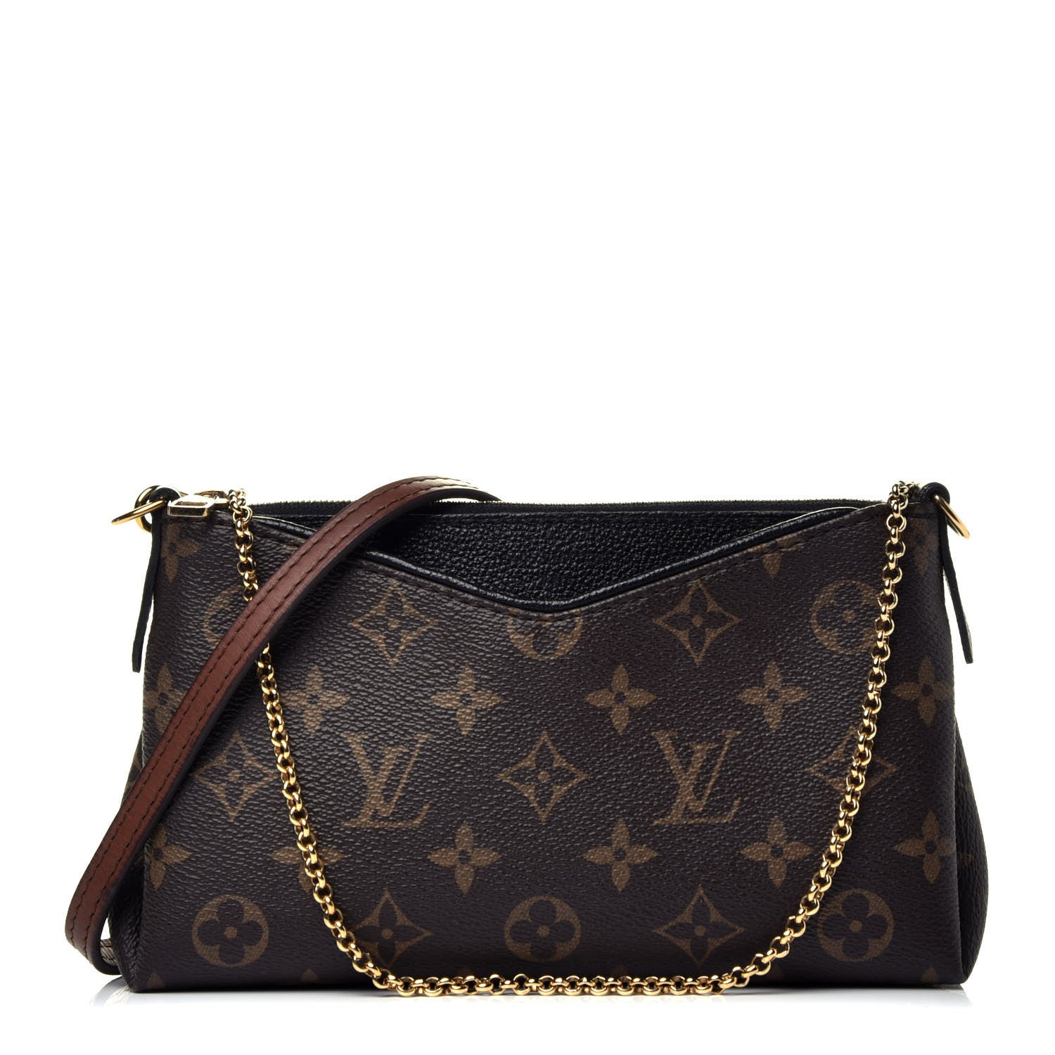 Louis Vuitton Monogram Pallas Clutch Black 1 of 10