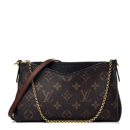 Louis Vuitton Monogram Pallas Clutch Black 1 of 10