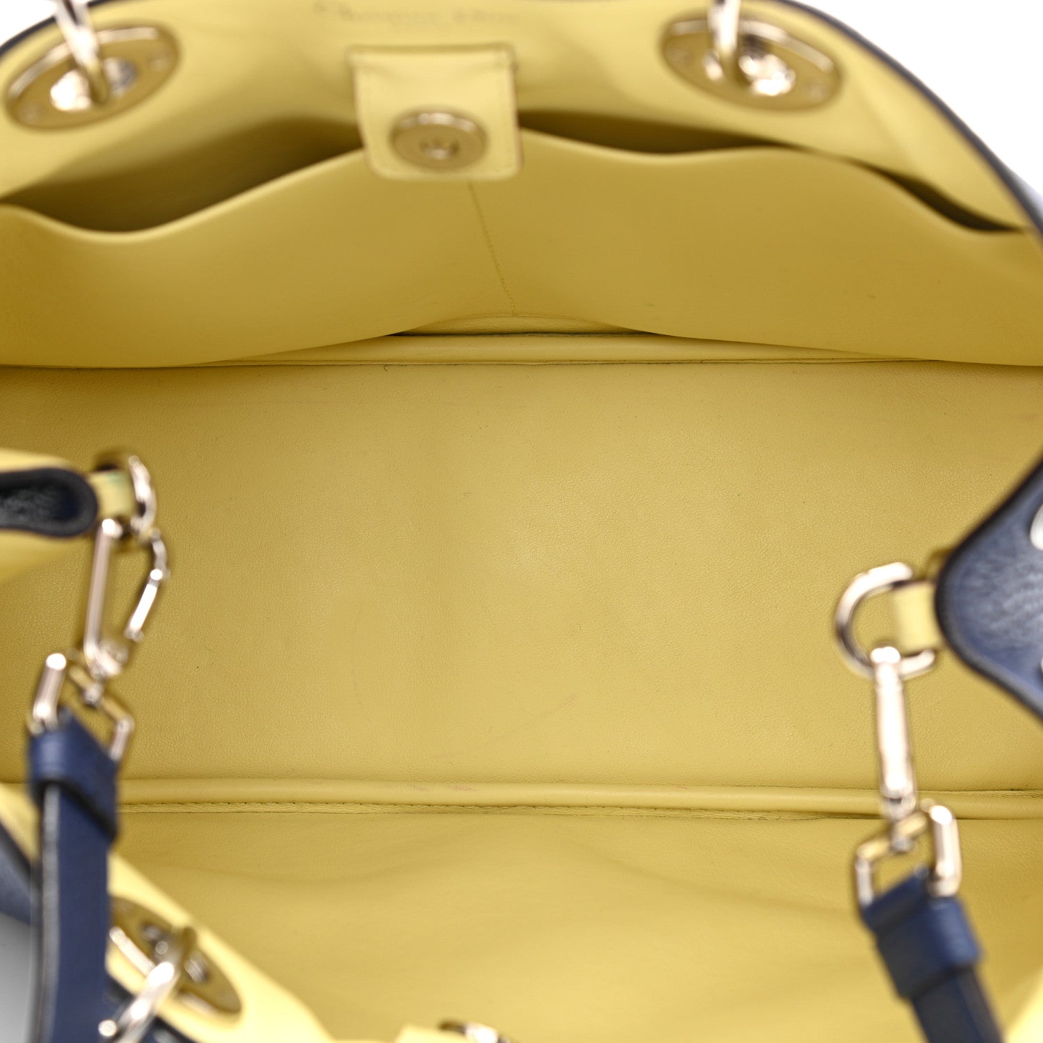 Christian Dior Bullcalf Medium Diorissimo Tote Blue 5 of 13