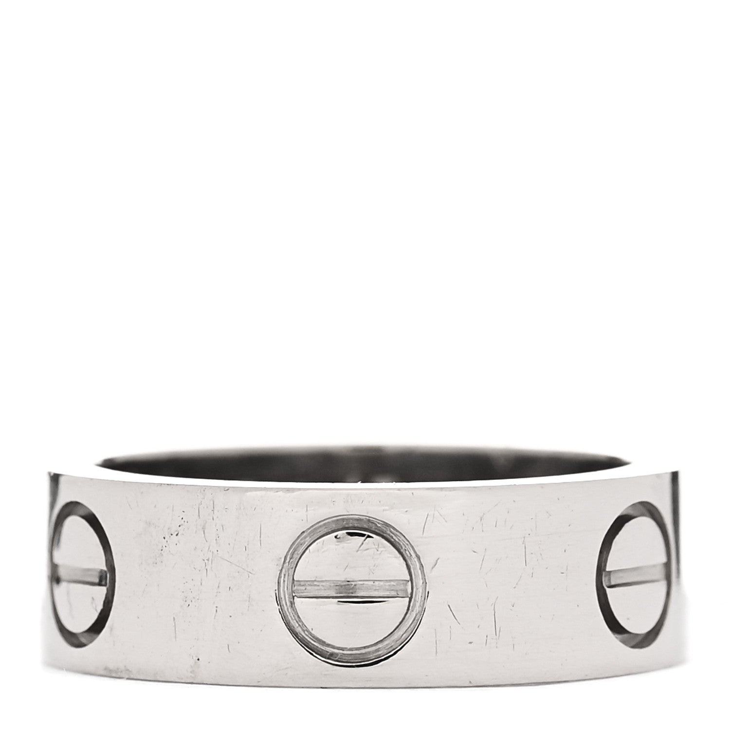 Cartier 18K White Gold 5.5mm LOVE Ring 47 4 1 of 5