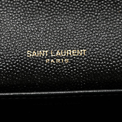 Saint Laurent Grain De Poudre Uptown Chain Wallet Black 6 of 7