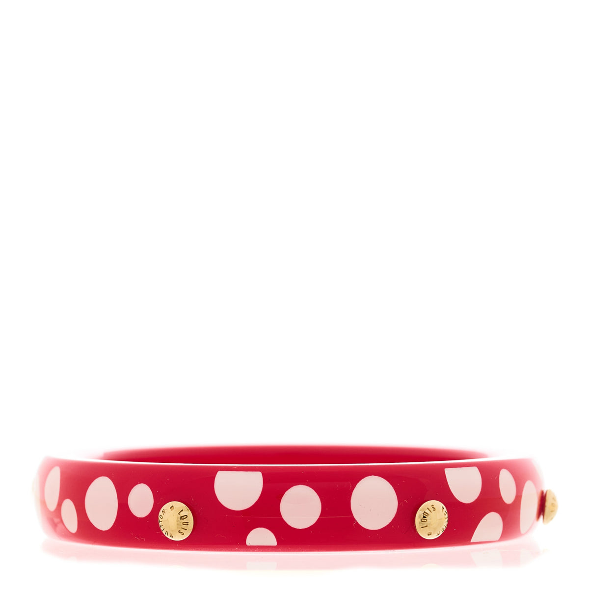 Kusama Infinity Dots Bangle PM Medium Red