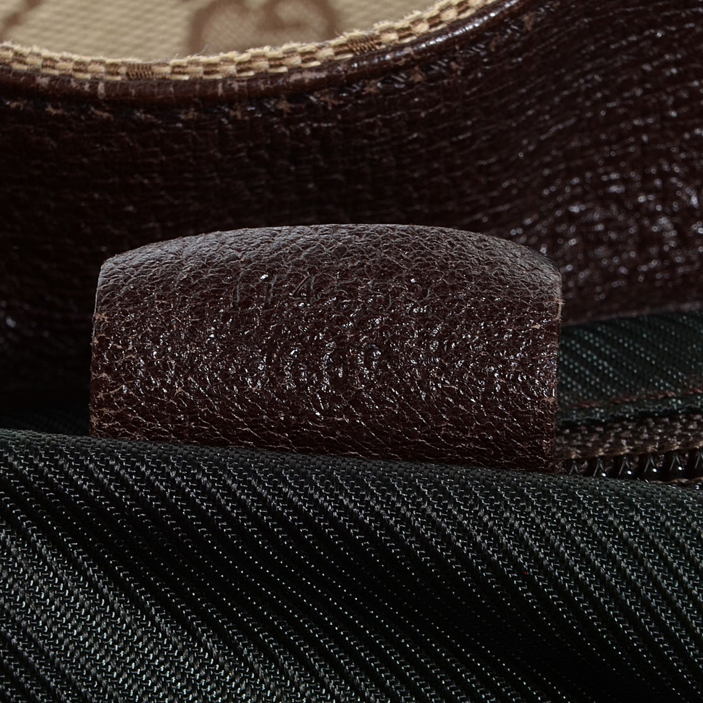 GG Monogram Single Buckle Backpack Brown
