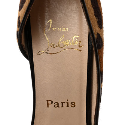Christian Louboutin Pony Hair Dark Leopard Iriza 100 Pumps 40 Brown 7 of 8