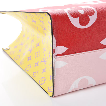 Louis Vuitton Monogram Giant Onthego GM Rouge Rose 9 of 11