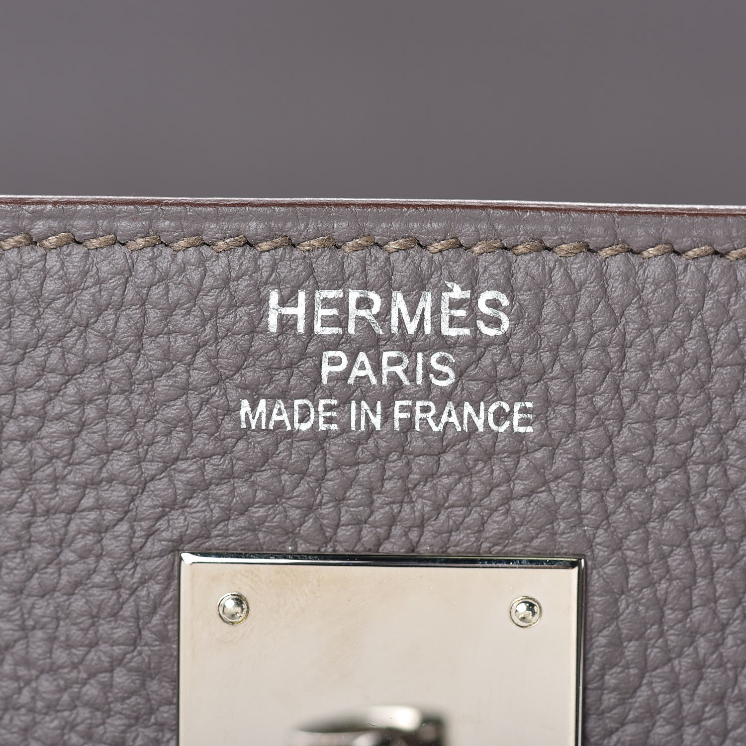 Hermes Togo Kelly Retourne 35 Etain 16 of 33
