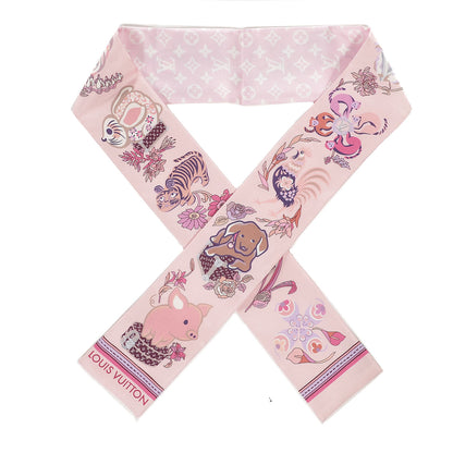 Louis Vuitton Silk Monogram Superstition Bandeau Light Pink 1 of 5