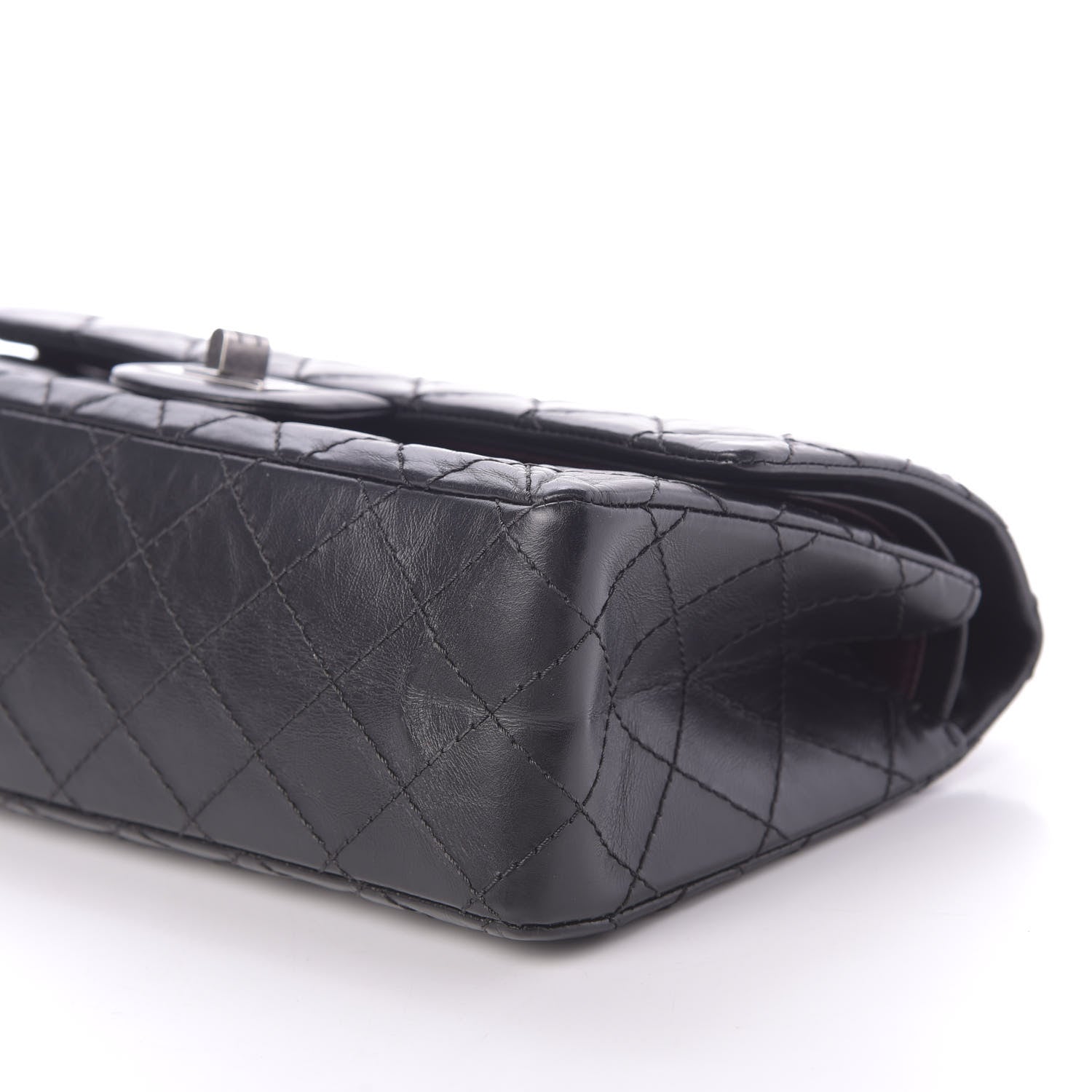Chanel Aged Calfskin Quilted 2.55 Reissue 225 Flap Black 9 of 11
