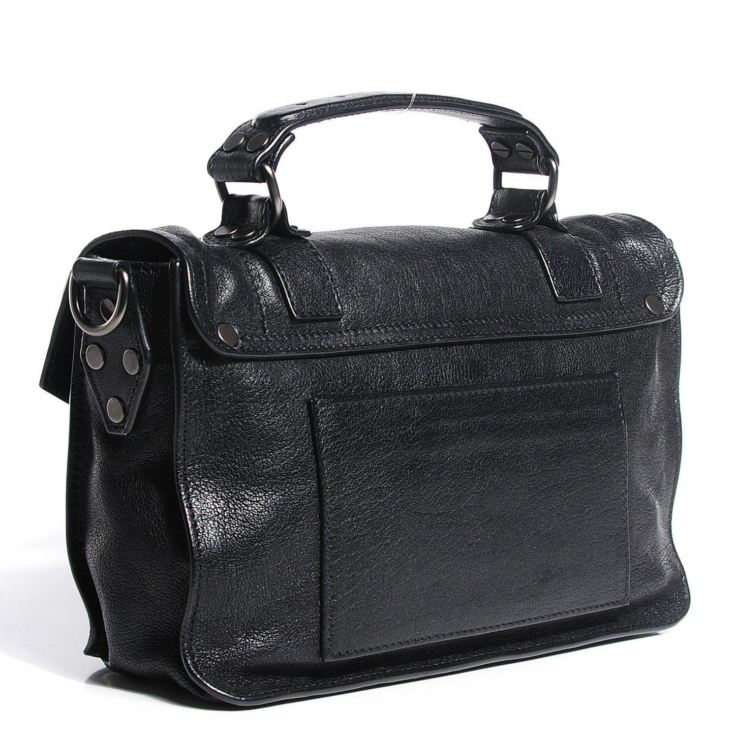 Proenza Schouler Lambskin Tiny PS1 Satchel Black 3 of 13