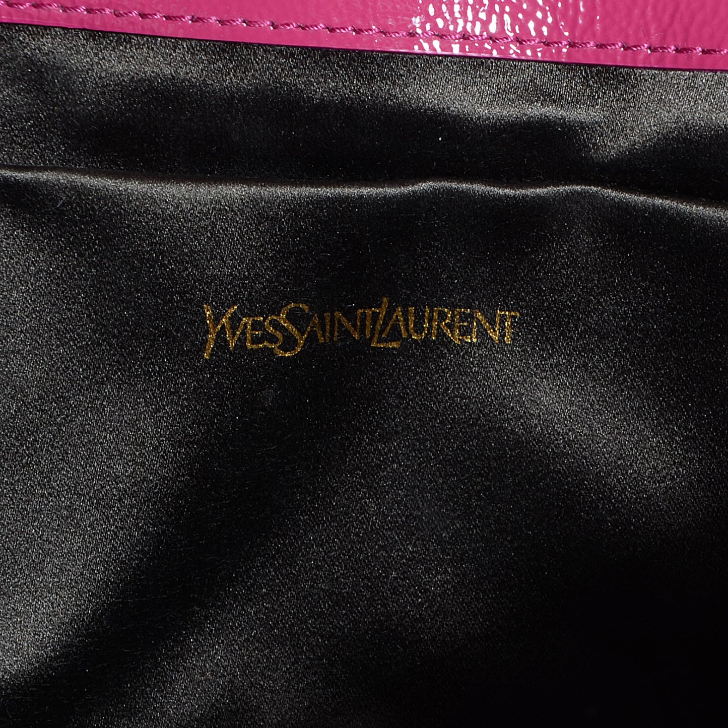 Textured Patent Monogram Large Belle De Jour Clutch Fuchsia