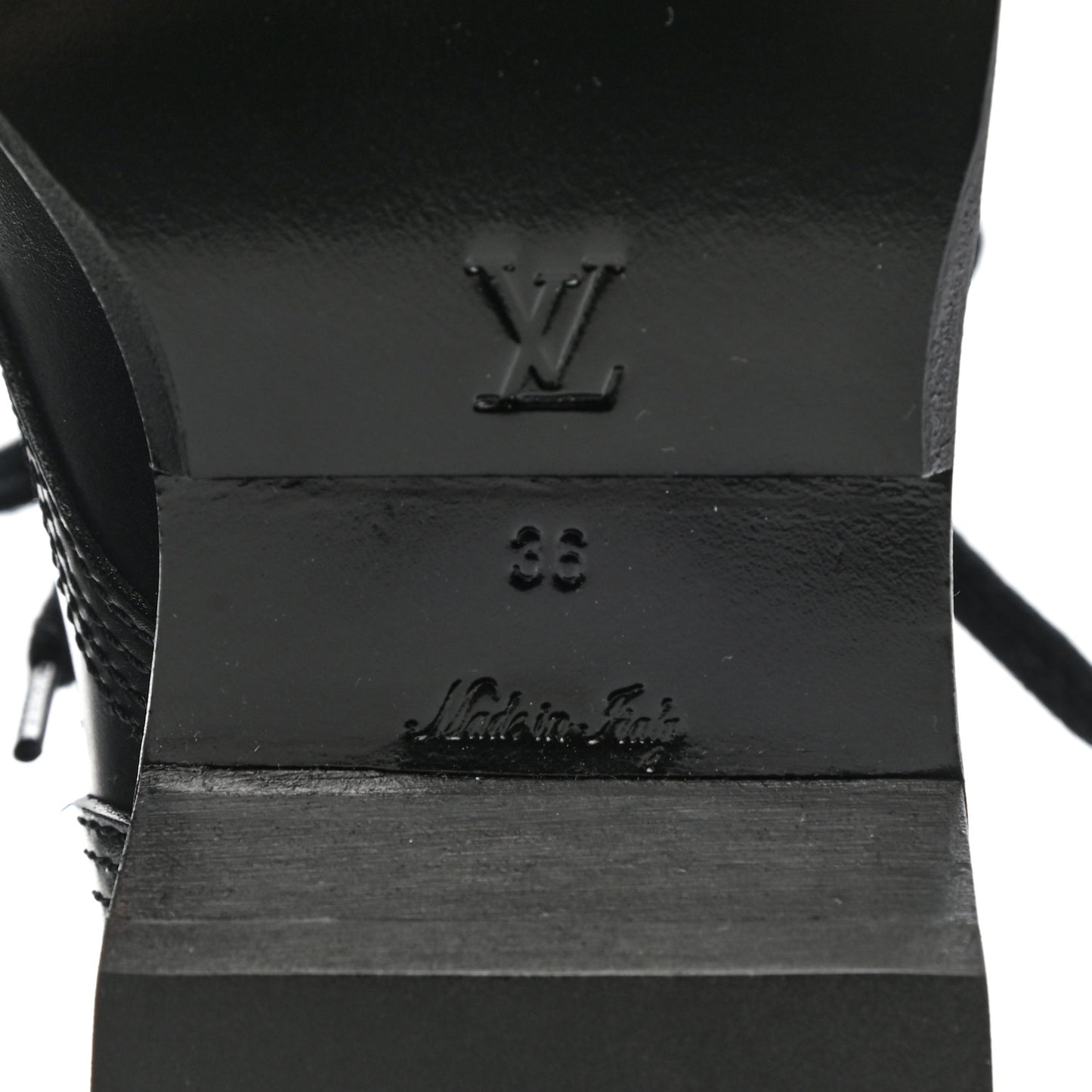 Calfskin Monogram Metropolis Flat Ranger Boots 36 Black