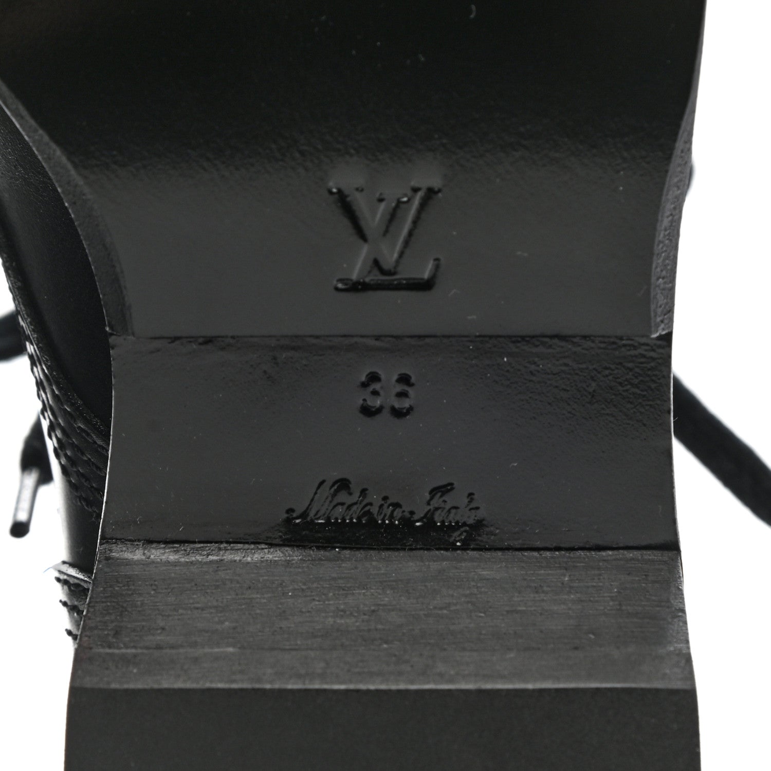 Louis Vuitton Calfskin Monogram Metropolis Flat Ranger Boots 36 Black 6 of 7