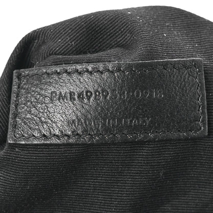 Saint Laurent Crinkled Calfskin Matelasse Monogram Medium Niki Chain Satchel Black 8 of 14