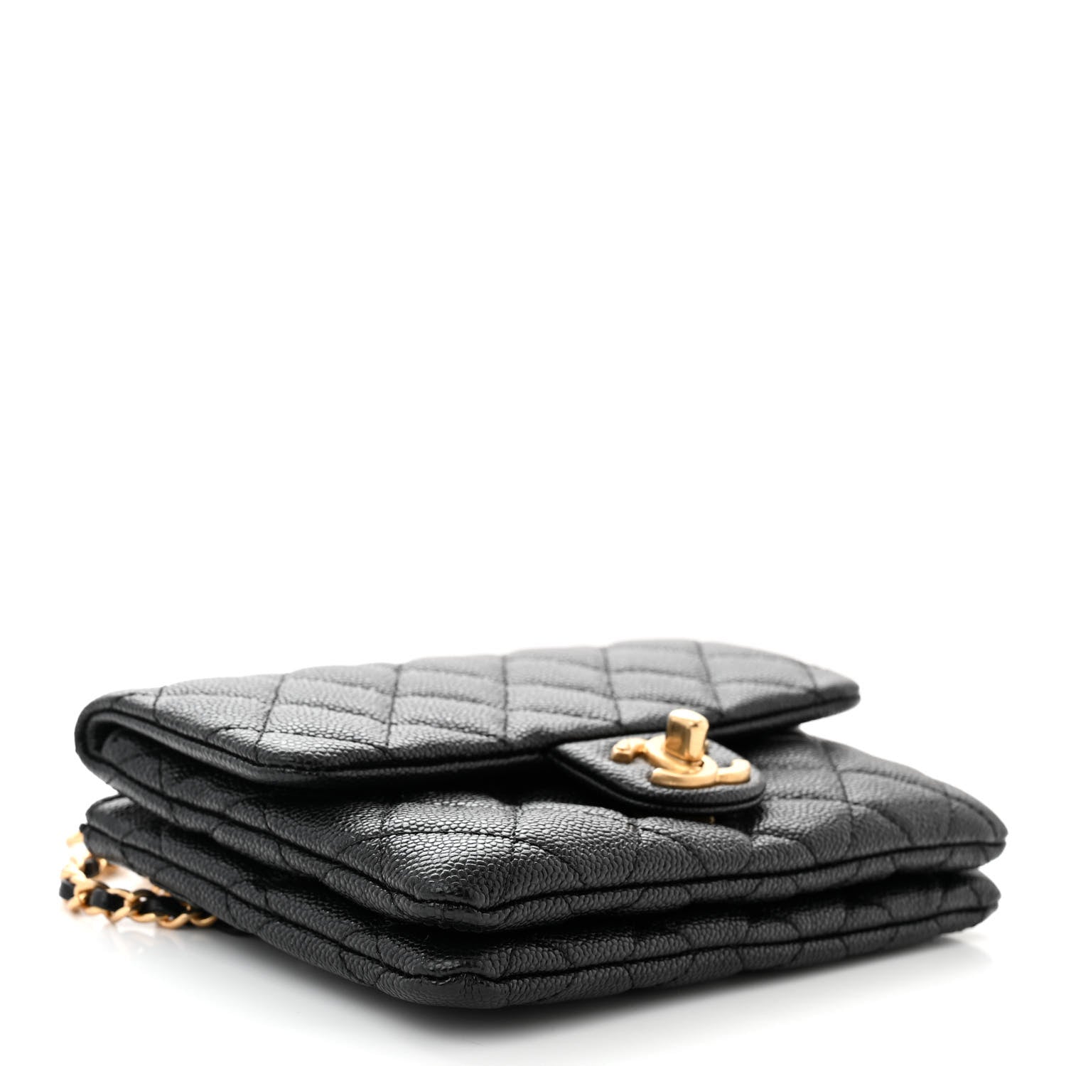 Chanel Shiny Caviar Pick Me Up Flap Belt Bag Black 4 of 12
