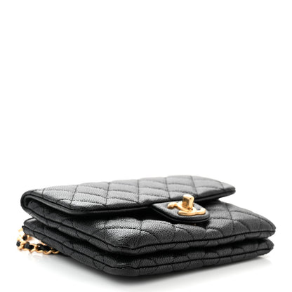 Chanel Shiny Caviar Pick Me Up Flap Belt Bag Black 4 of 12