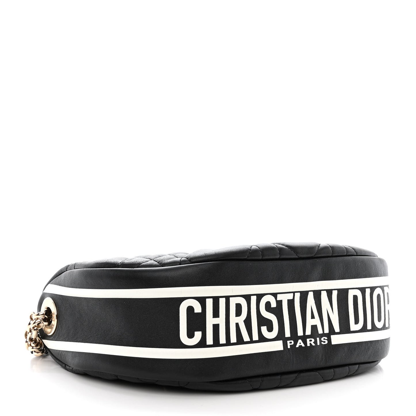 Lambskin Cannage Medium Dior Vibe Hobo Bag Black