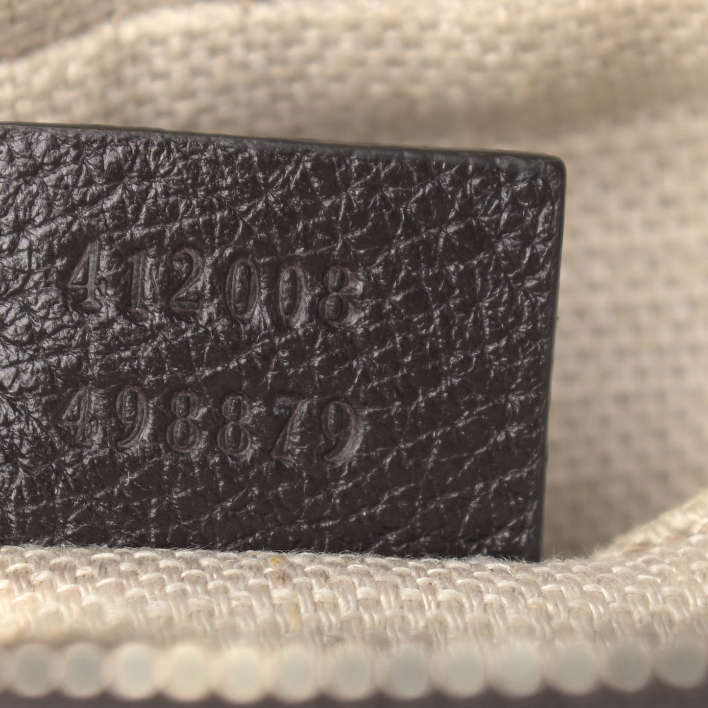 GG Supreme Monogram Web Small Webby Bee Shoulder Bag Dark Brown