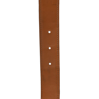 Hermes Shiny Porosus Crocodile 32mm Belt Strap 85 34 Geranium 3 of 4