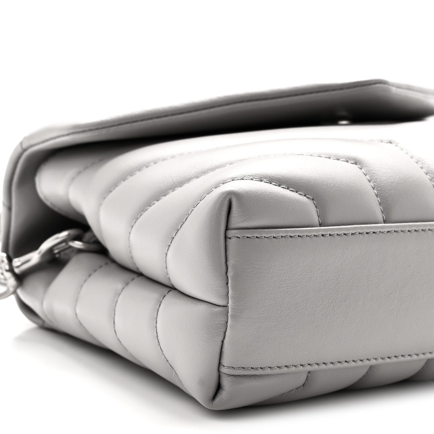 Calfskin Y Quilted Monogram Toy Loulou Satchel Granite