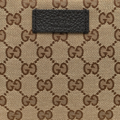 Gucci Monogram Dollar Calfskin Belt Bag Beige Ebony Testa di Moro Marrone Scuro 8 of 10