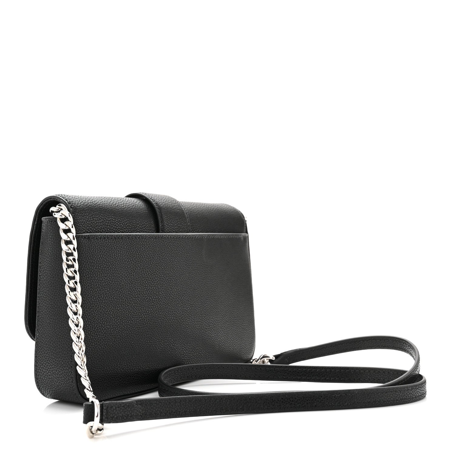 Jimmy Choo Calfskin Crystal Cheri Wallet on Chain Bag Black 3 of 10