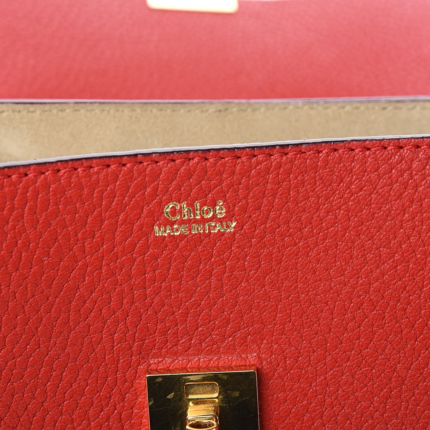 Grained Lambskin Mini Drew Shoulder Bag Plaid Red