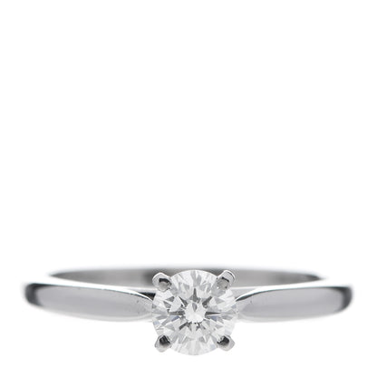 Cartier Platinum Diamond .28ct Solitaire Engagement Ring 46 3.75 1 of 8