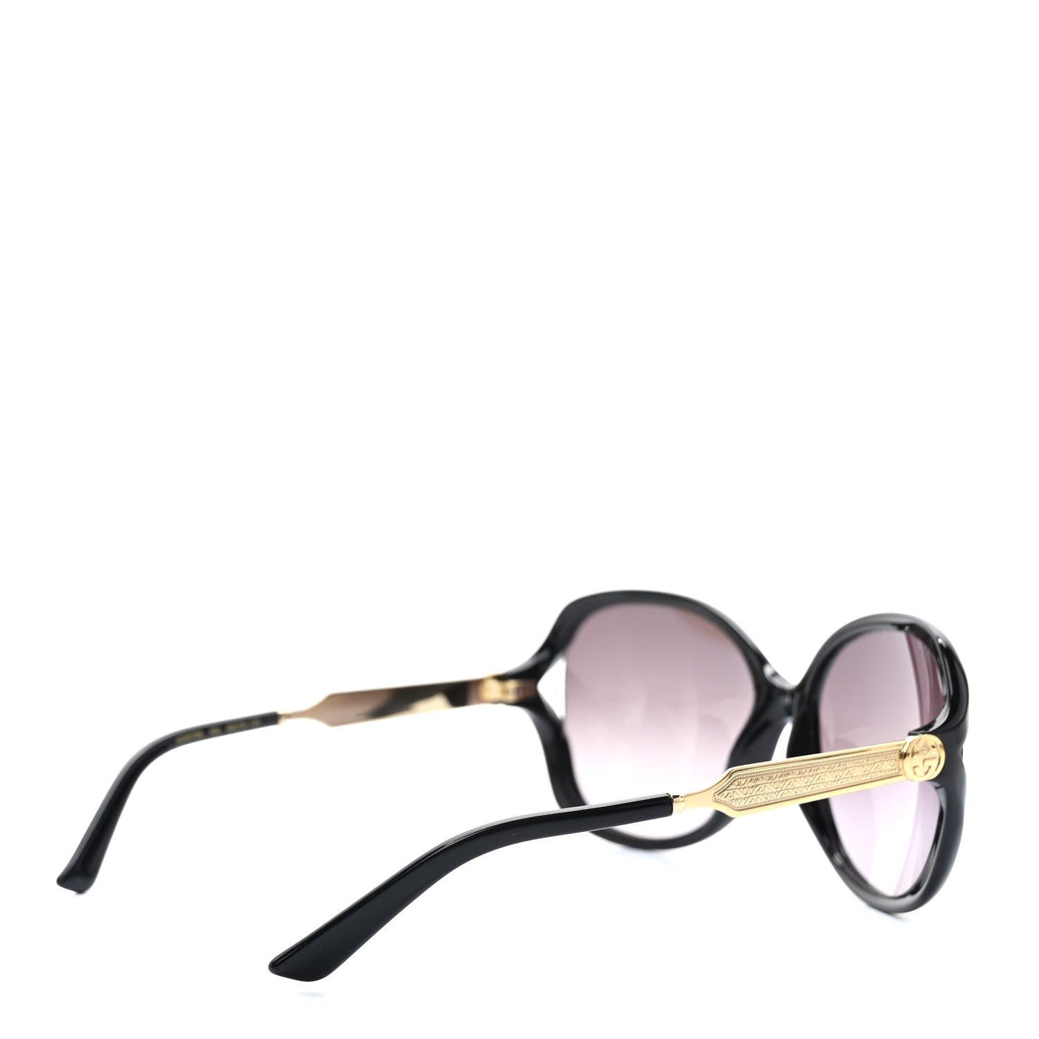 Gucci Acetate Oversized Butterfly Sunglasses GG 0076S Black 4 of 9