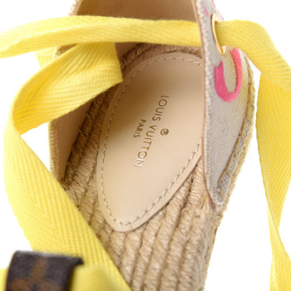 Louis Vuitton Canvas Monogram Starboard Espadrille Flats 38 Rose Pop 8 of 11