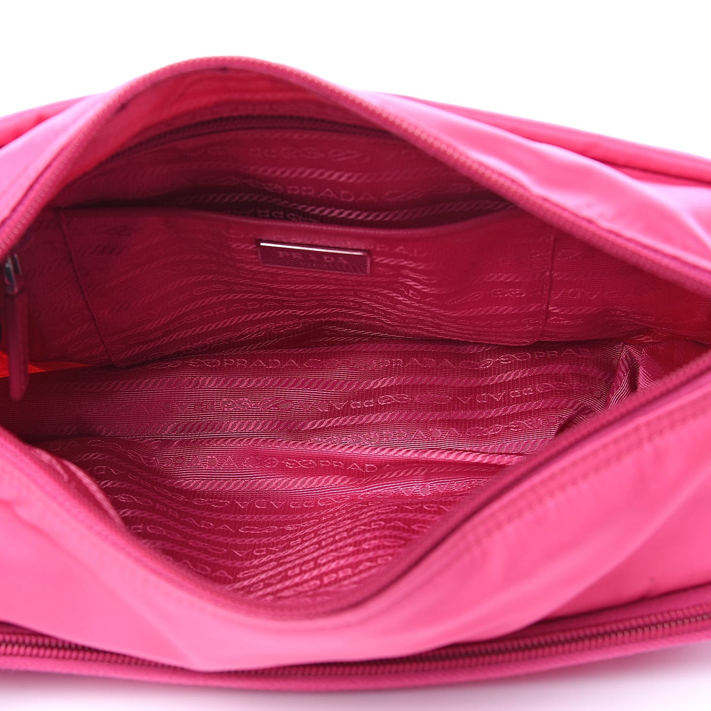 Nylon Vela Sport Messenger Bag Fuxia