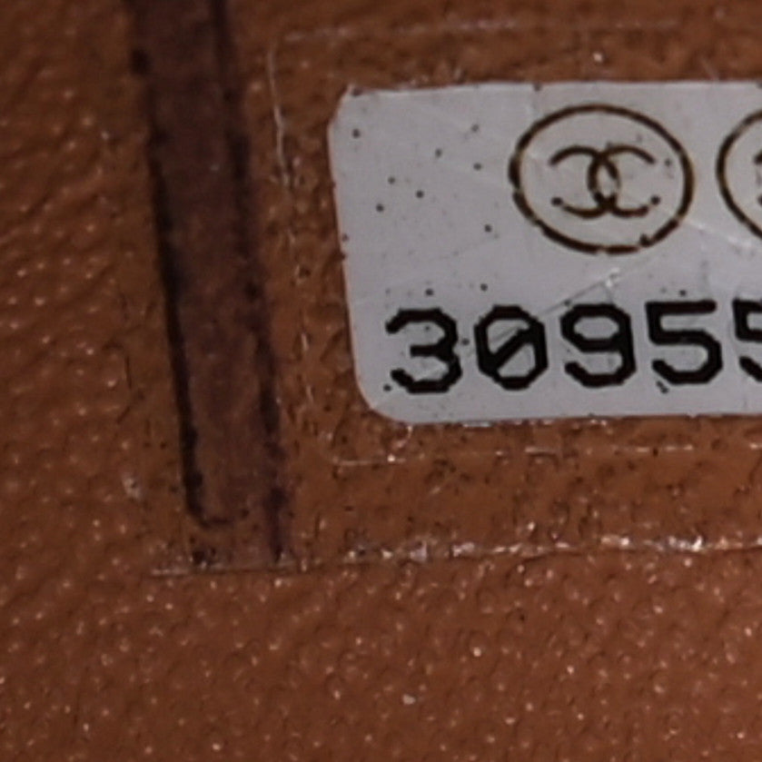 Lambskin Quilted Mini Square Flap Brown
