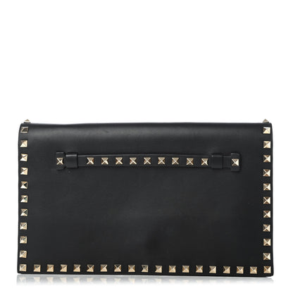 Valentino Garavani Nappa Rockstud Wristlet Clutch Black 1 of 9