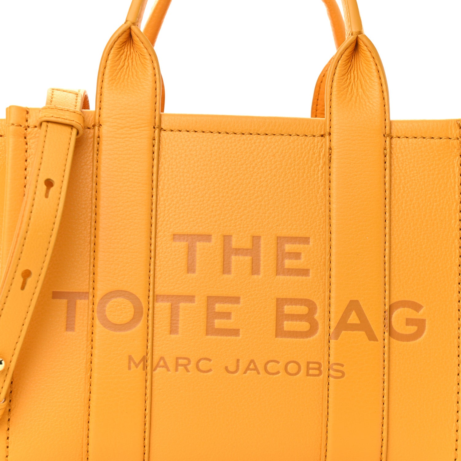 Marc Jacobs Grained Calfskin Small The Tote Bag Artisan Gold 7 of 9