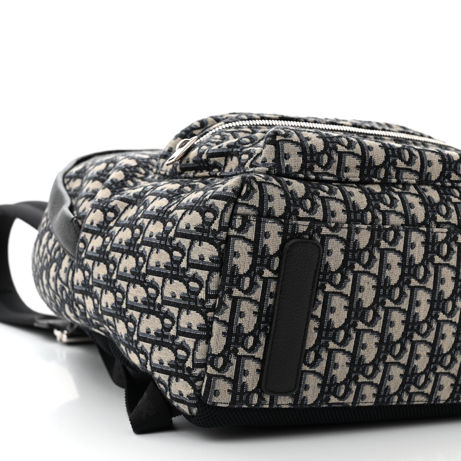 Christian Dior Oblique Calfskin Rider Backpack Beige Black 9 of 10