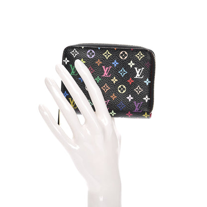 Louis Vuitton Monogram Multicolor Zippy Coin Purse Black Grenade 2 of 6