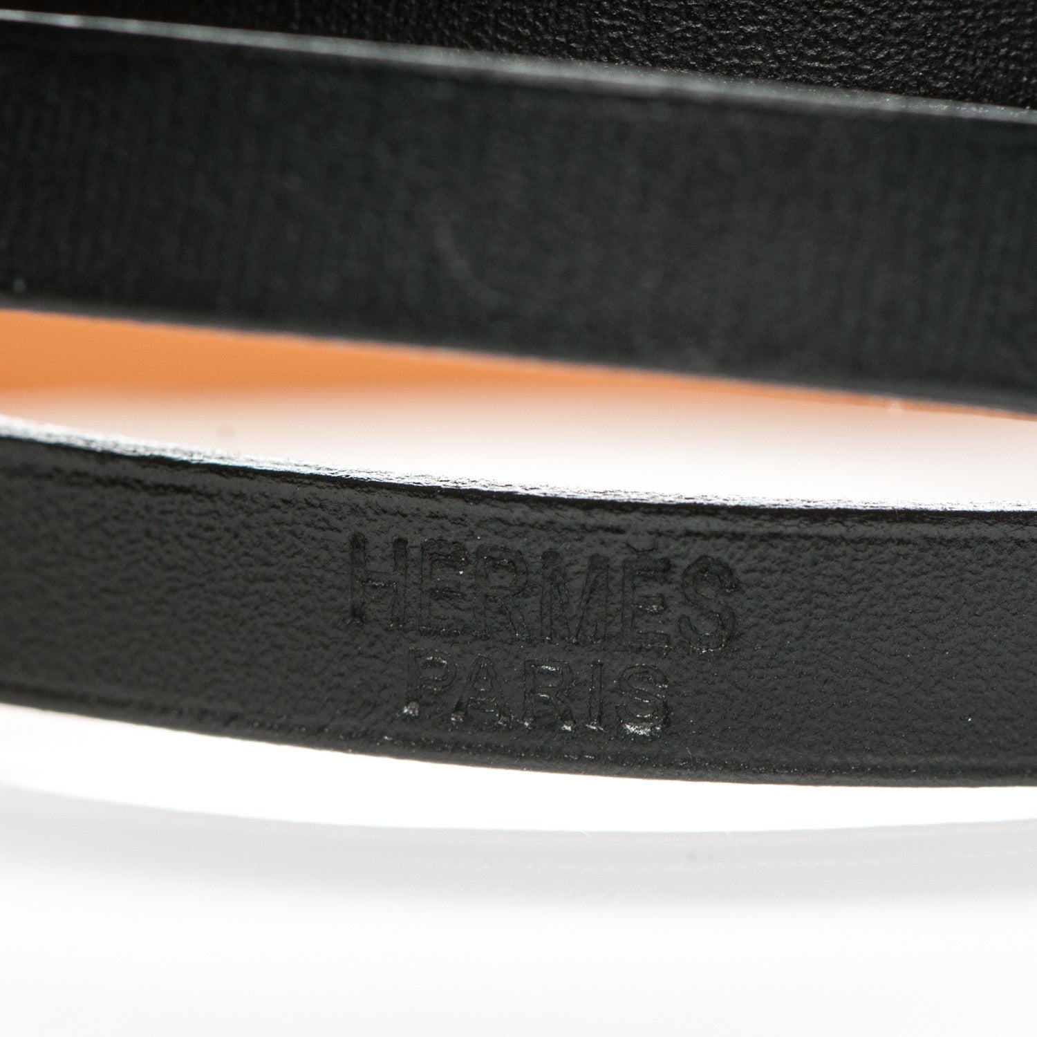 Hermes Chamonix Hapi 3MM Triple Tour Bracelet M Black 4 of 6