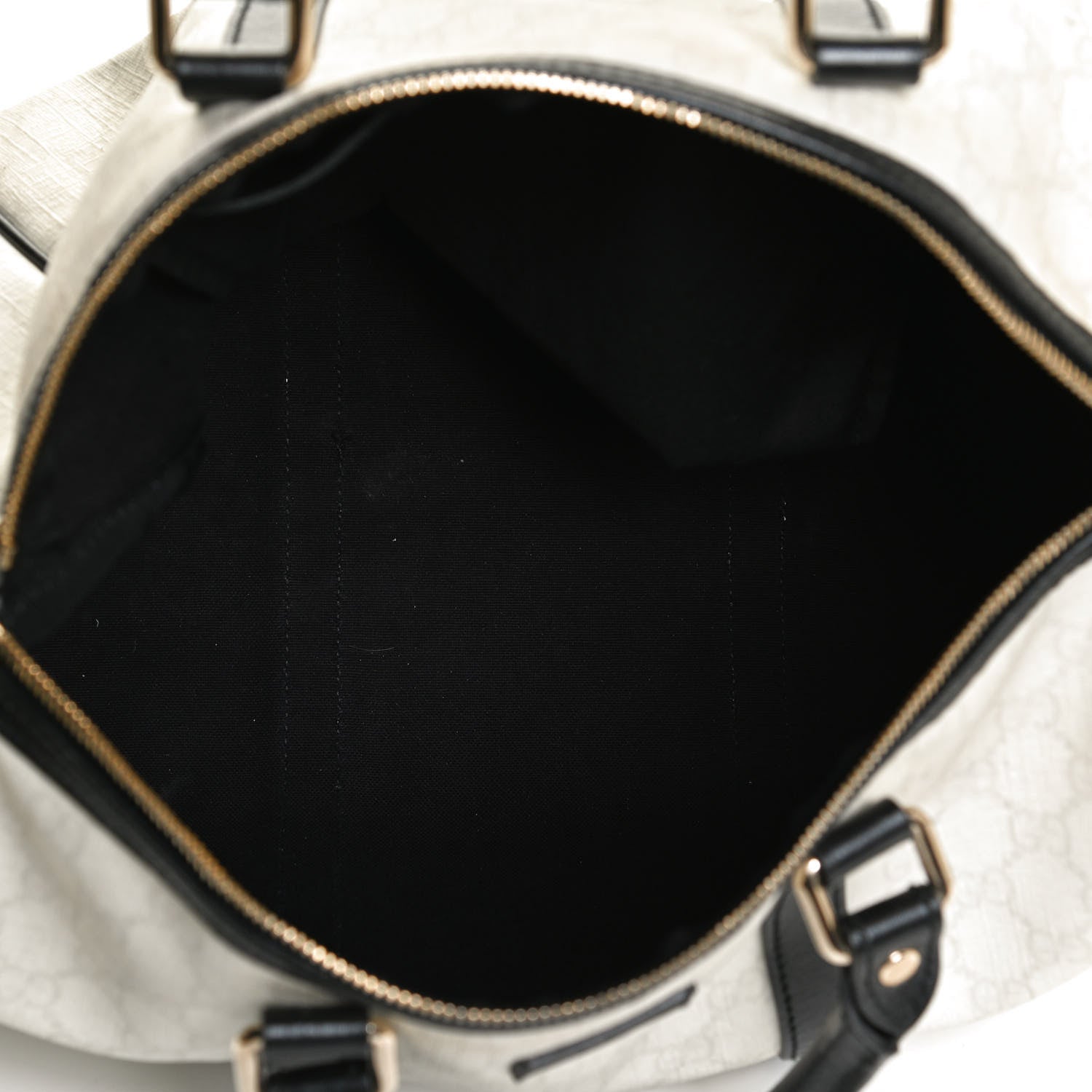 Gucci GG Plus Monogram Medium Joy Boston White Black 5 of 12
