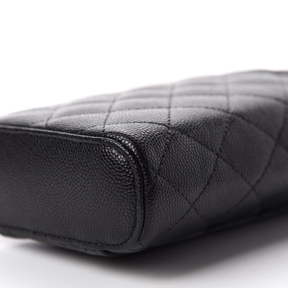Chanel Caviar Quilted Phone Holder With Chain Black 7 of 11