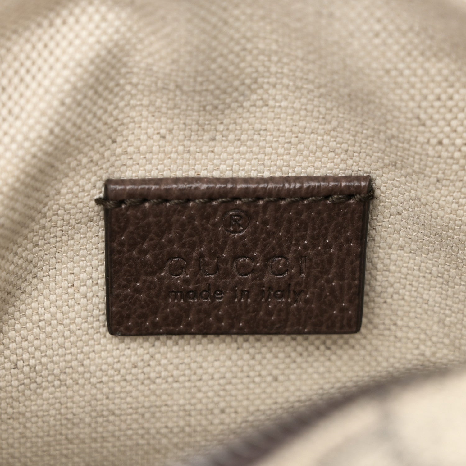 Gucci GG Supreme Monogram Mini Neo Vintage Double Zip Messenger Bag Beige New Acero Crop 6 of 10