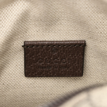 Gucci GG Supreme Monogram Mini Neo Vintage Double Zip Messenger Bag Beige New Acero Crop 6 of 10