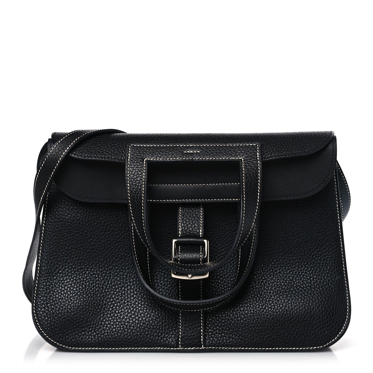 Hermes Taurillon Clemence Halzan 31 GM Black 1 of 10