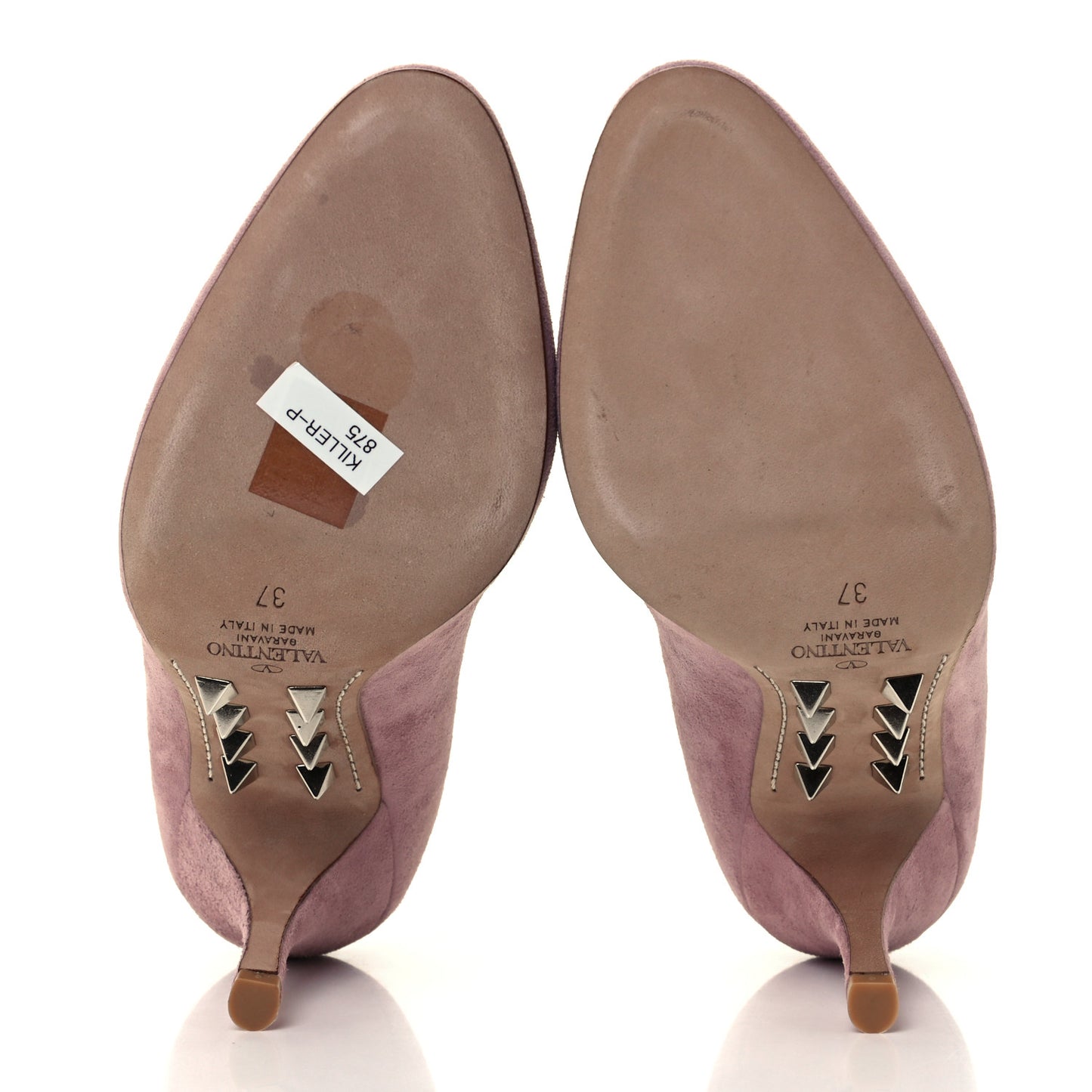 Suede Rockstud Killer Stud 90mm Pumps 37 Lipstick