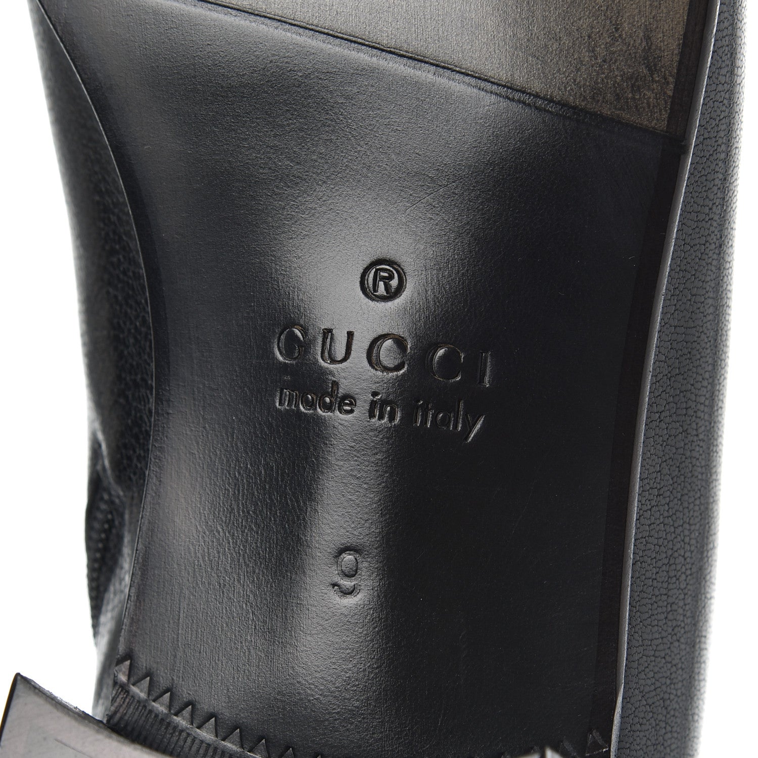 Gucci Goatskin Mens Kitten Chain Horsebit Ankle Boots 9 Black 7 of 10