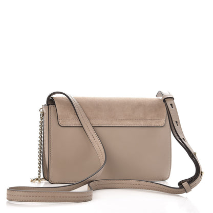 Chloe Suede Calfskin Small Faye Shoulder Bag Motty Grey 3 of 7