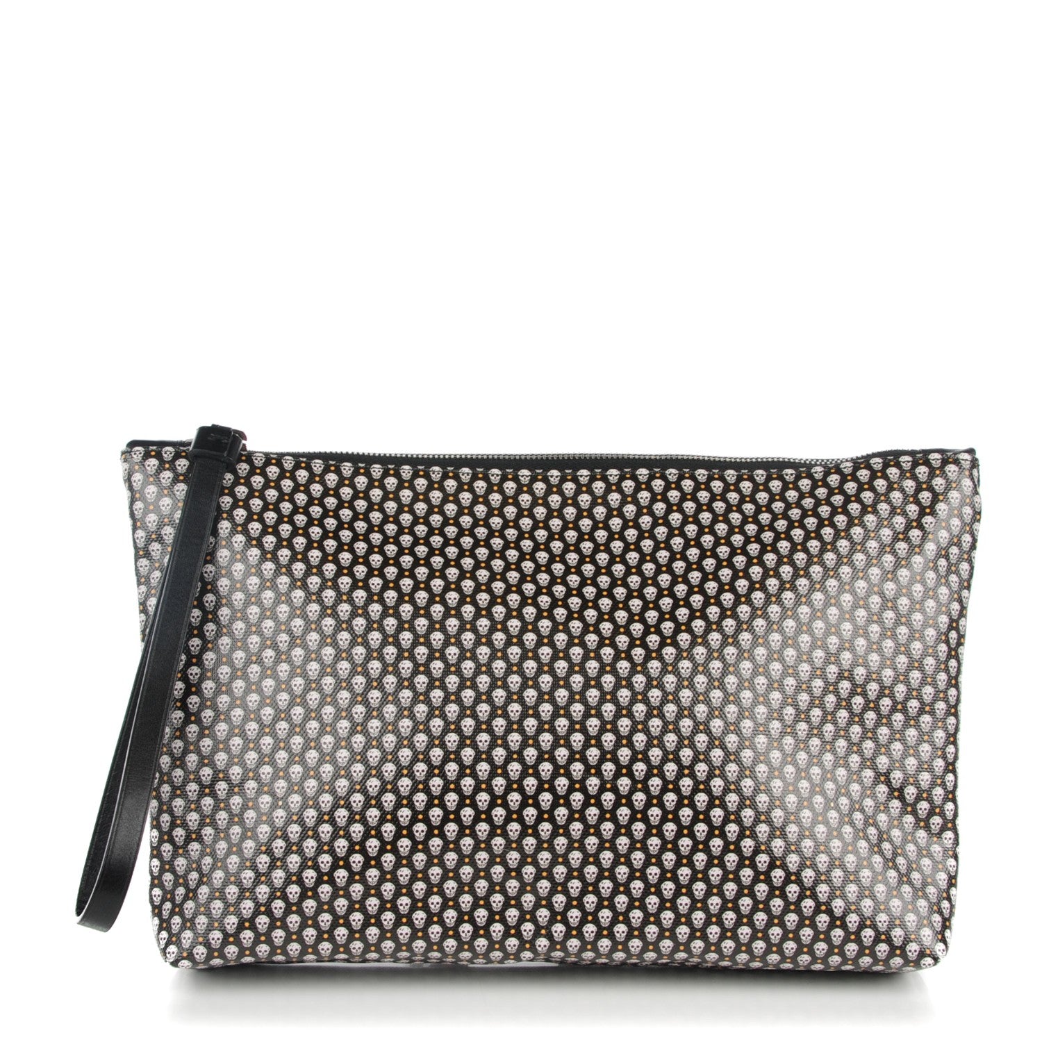 Alexander McQueen Coated Canvas Mini Skull Zipped Pouch Black 1 of 7