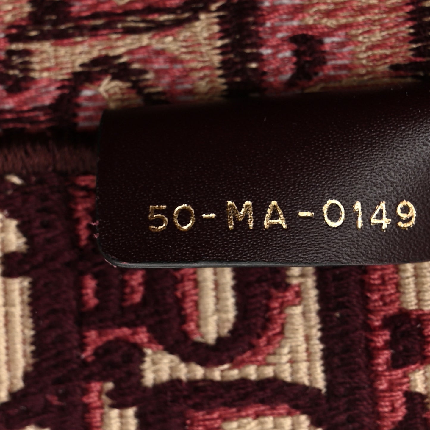 Oblique Medium Book Tote Burgundy Multicolor